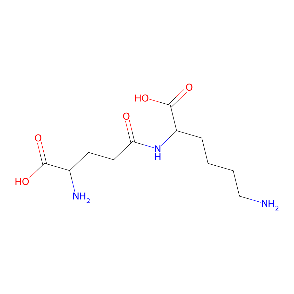 gamma-Glutamyl-lysine molecular structure, CAS 5978-23-4