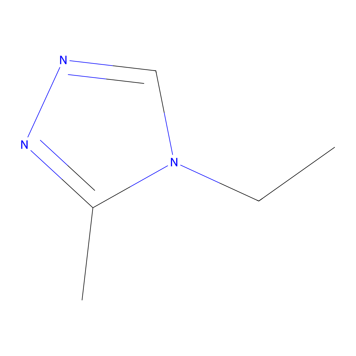 4-ethyl-3-methyl-4H-1,2,4-triazole molecular structure, CAS 59781-02-1