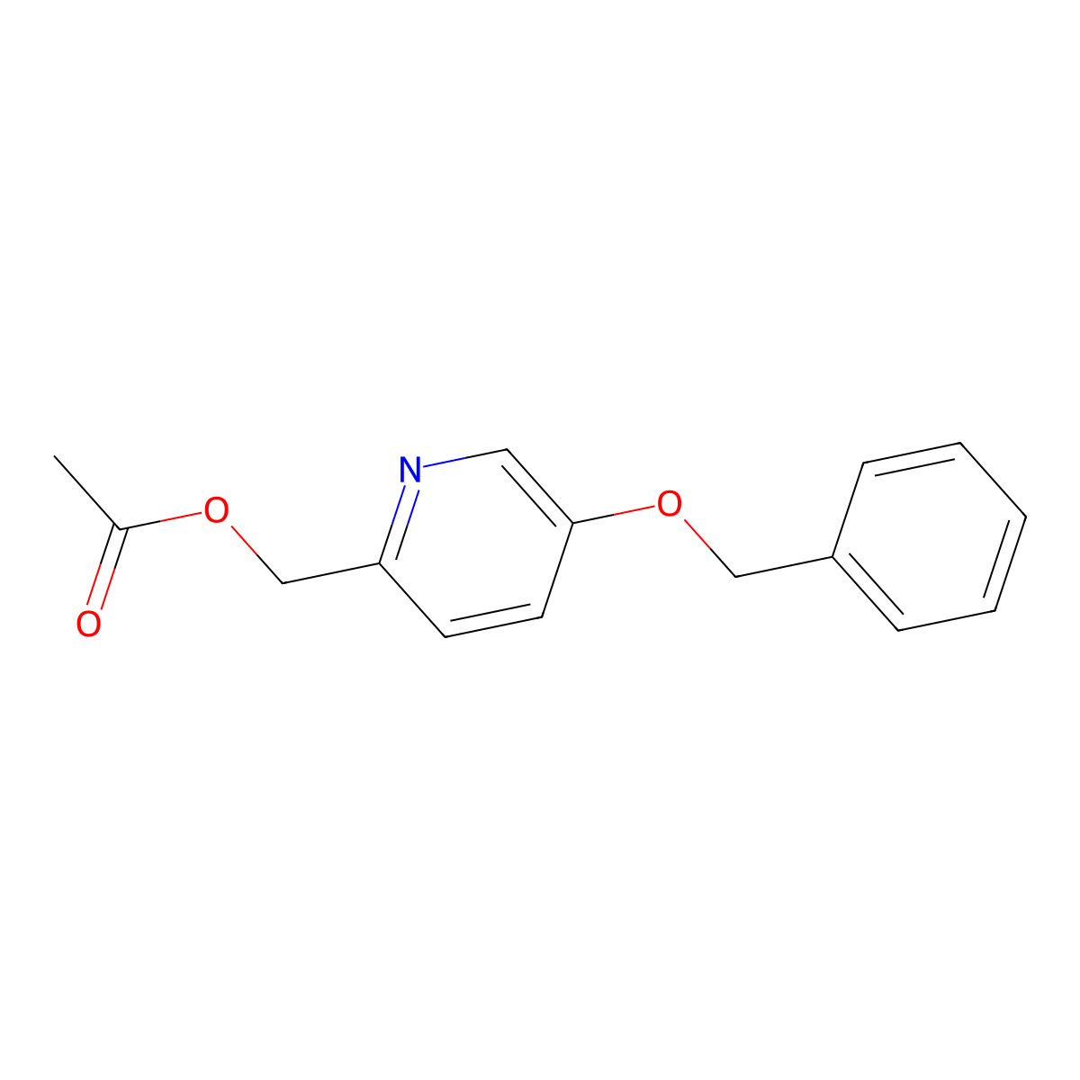 5-Benzyloxy-2-acetoxymethylpyridine molecular structure, CAS 59781-10-1