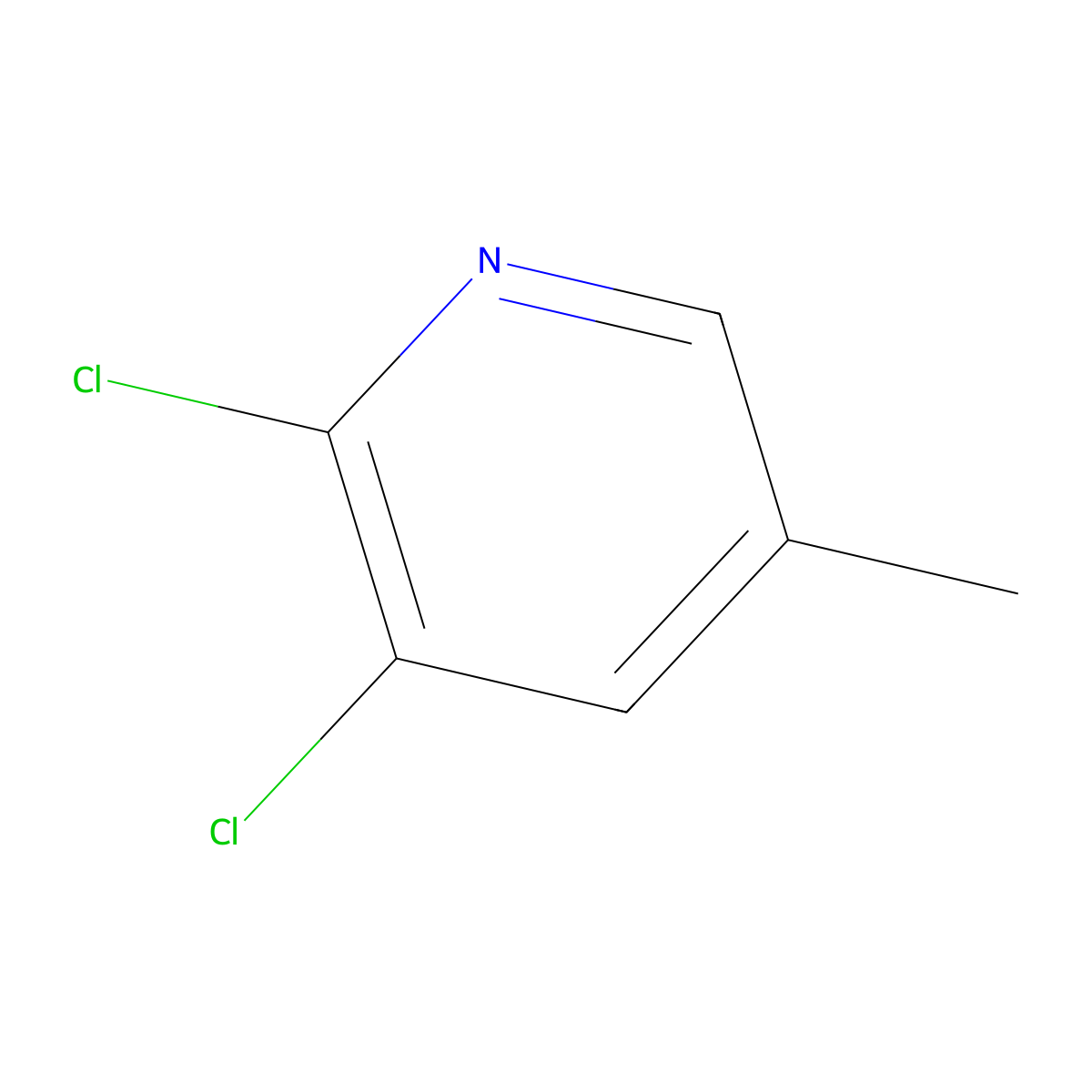 2,3-Dichloro-5-methylpyridine molecular structure, CAS 59782-90-0