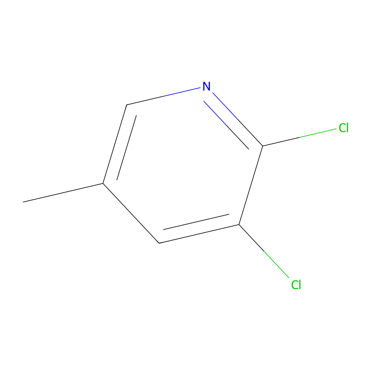 2,3-Dichloro-5-methylpyridine molecular structure, CAS 59782-90-0