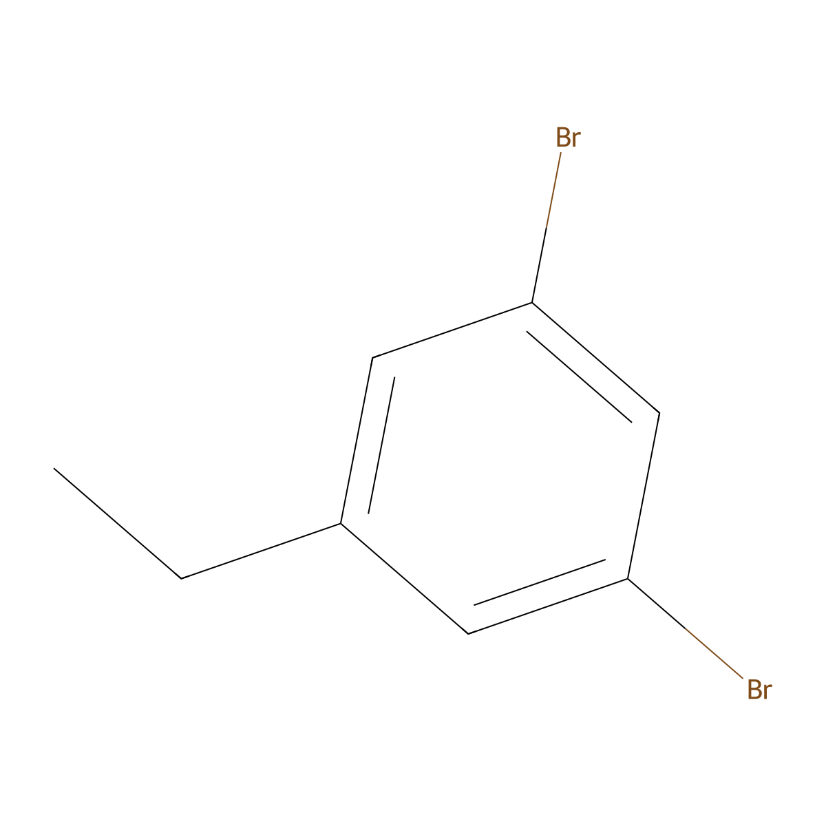 3,5-Dibromoethylbenzene molecular structure, CAS 59785-43-2