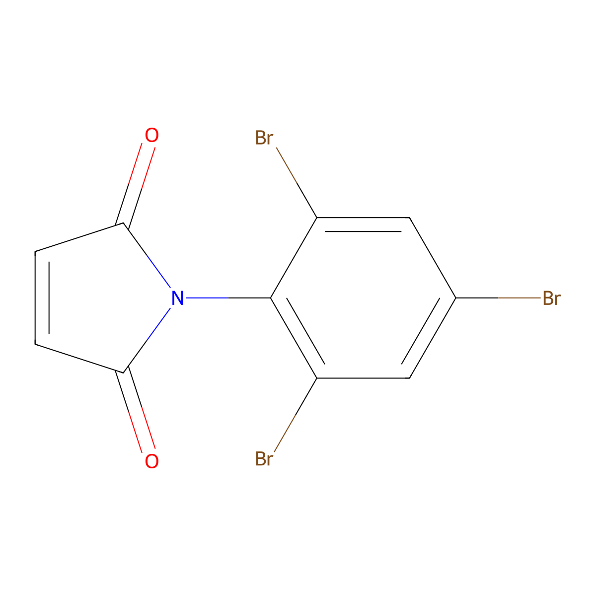 1H-Pyrrole-2,5-dione, 1-(2,4,6-tribromophenyl)- molecular structure, CAS 59789-51-4