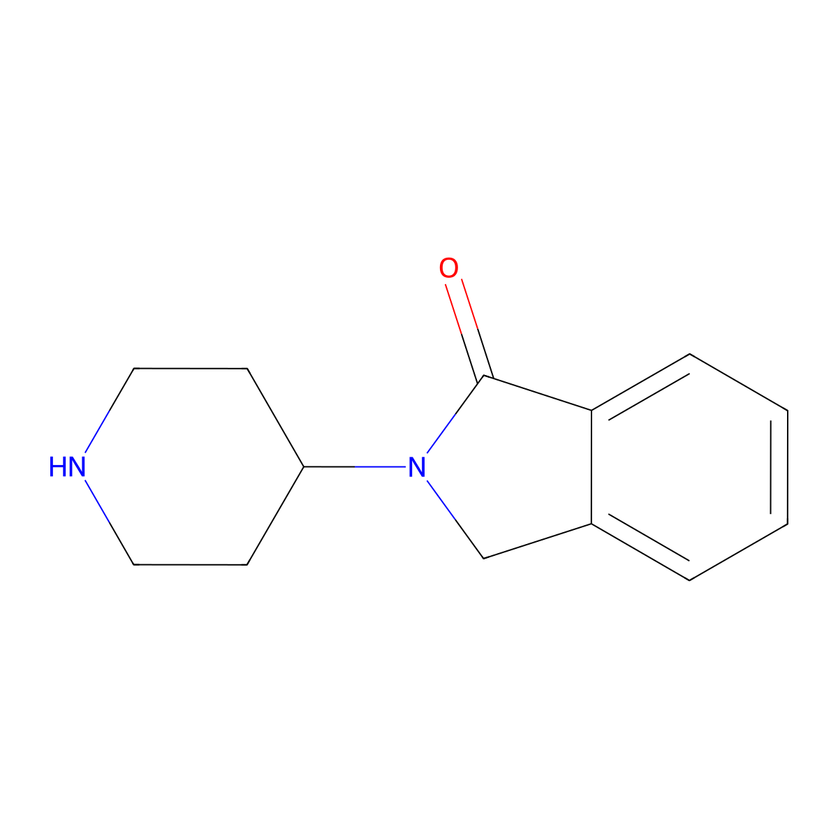 2-(Piperidin-4-yl)isoindolin-1-one molecular structure, CAS 59791-82-1