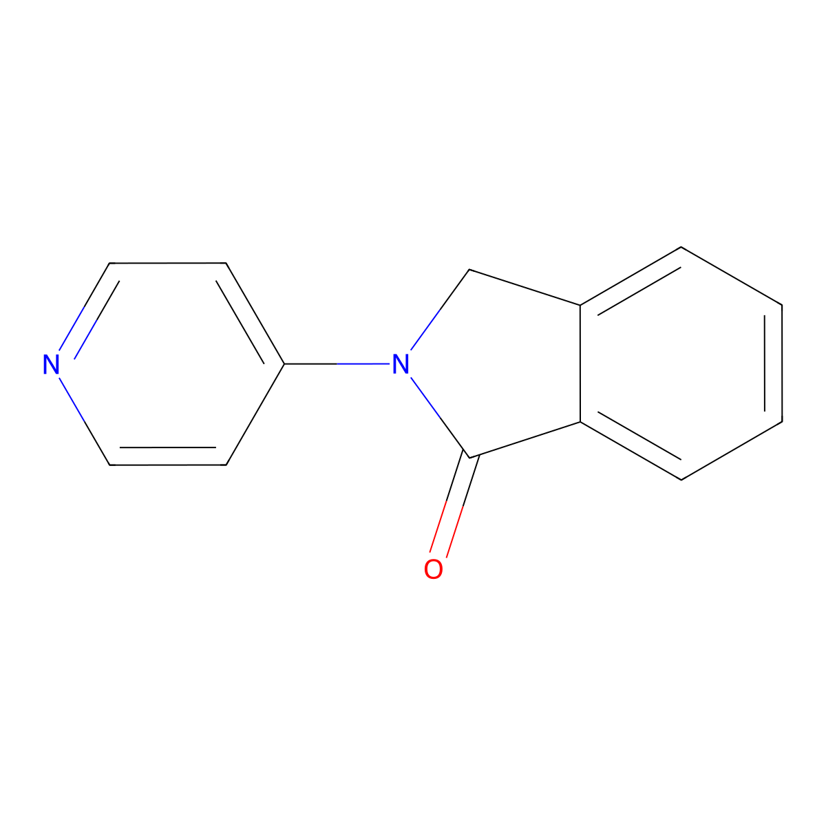 2,3-Dihydro-2-(4-pyridinyl)-1H-isoindol-1-one molecular structure, CAS 59791-86-5