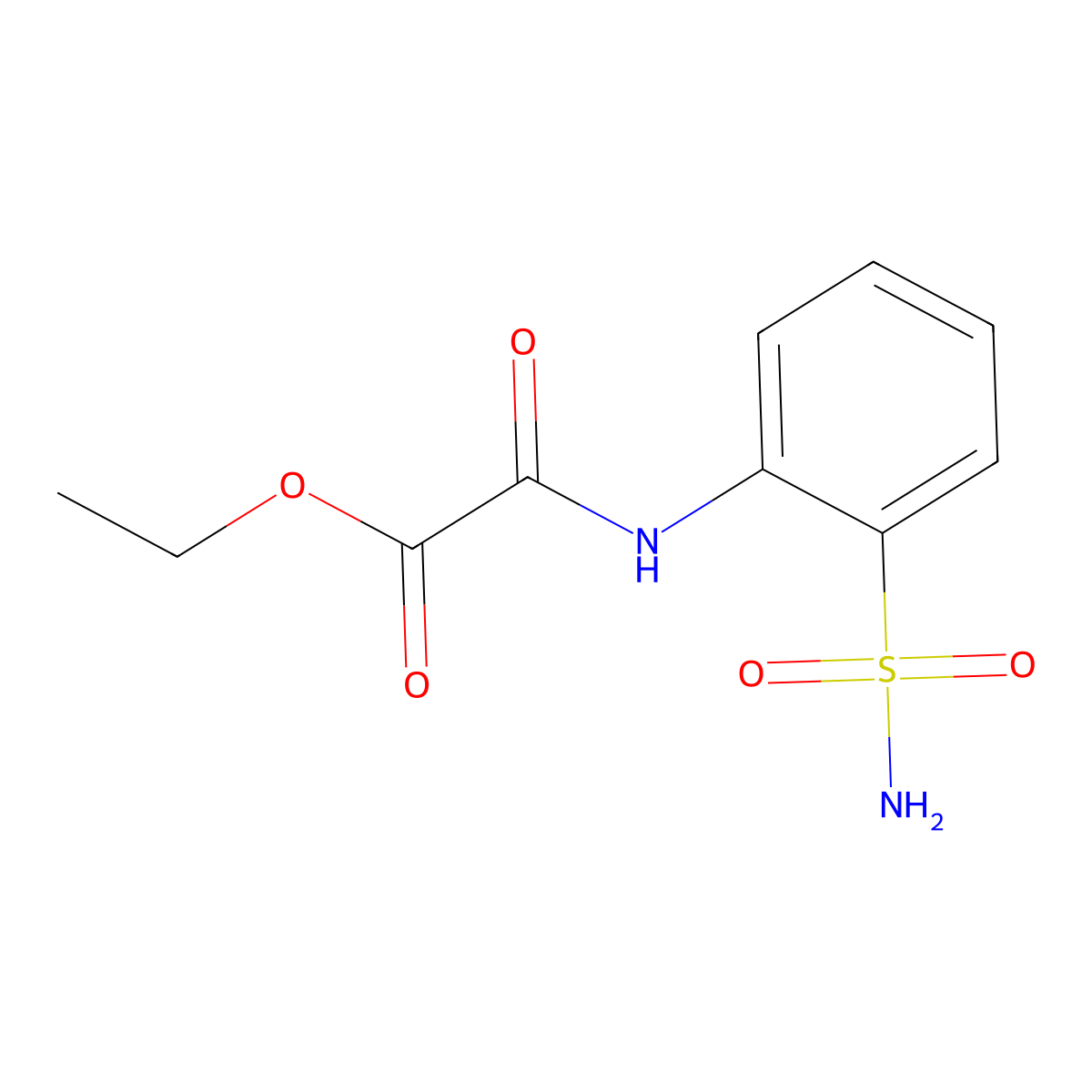 Acetic acid, [[2-(aminosulfonyl)phenyl]amino]oxo-, ethyl ester molecular structure, CAS 59794-92-2