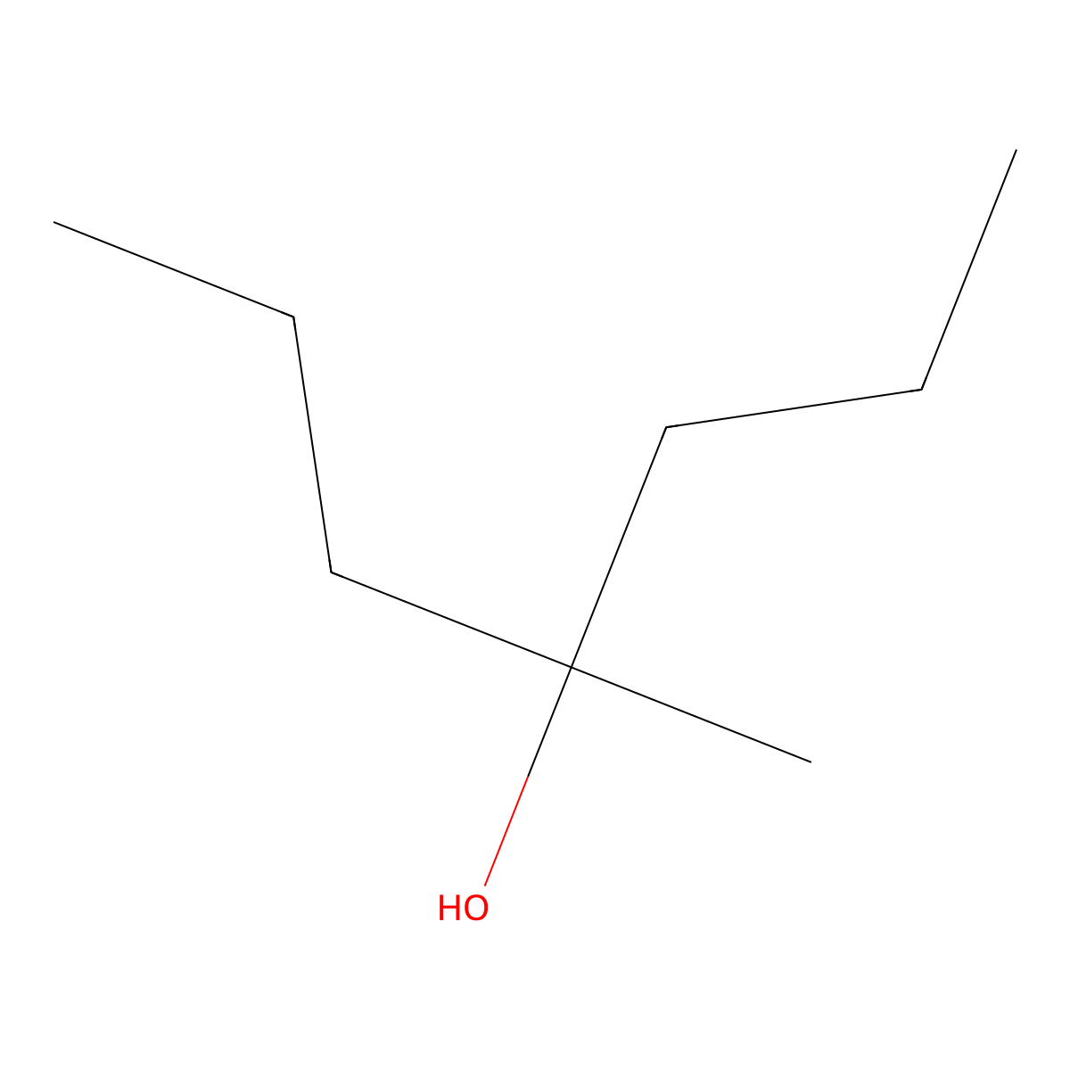 4-Methyl-4-heptanol molecular structure, CAS 598-01-6