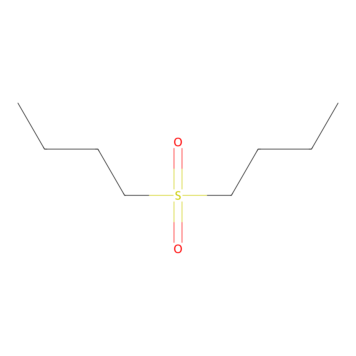 Dibutyl sulfone molecular structure, CAS 598-04-9