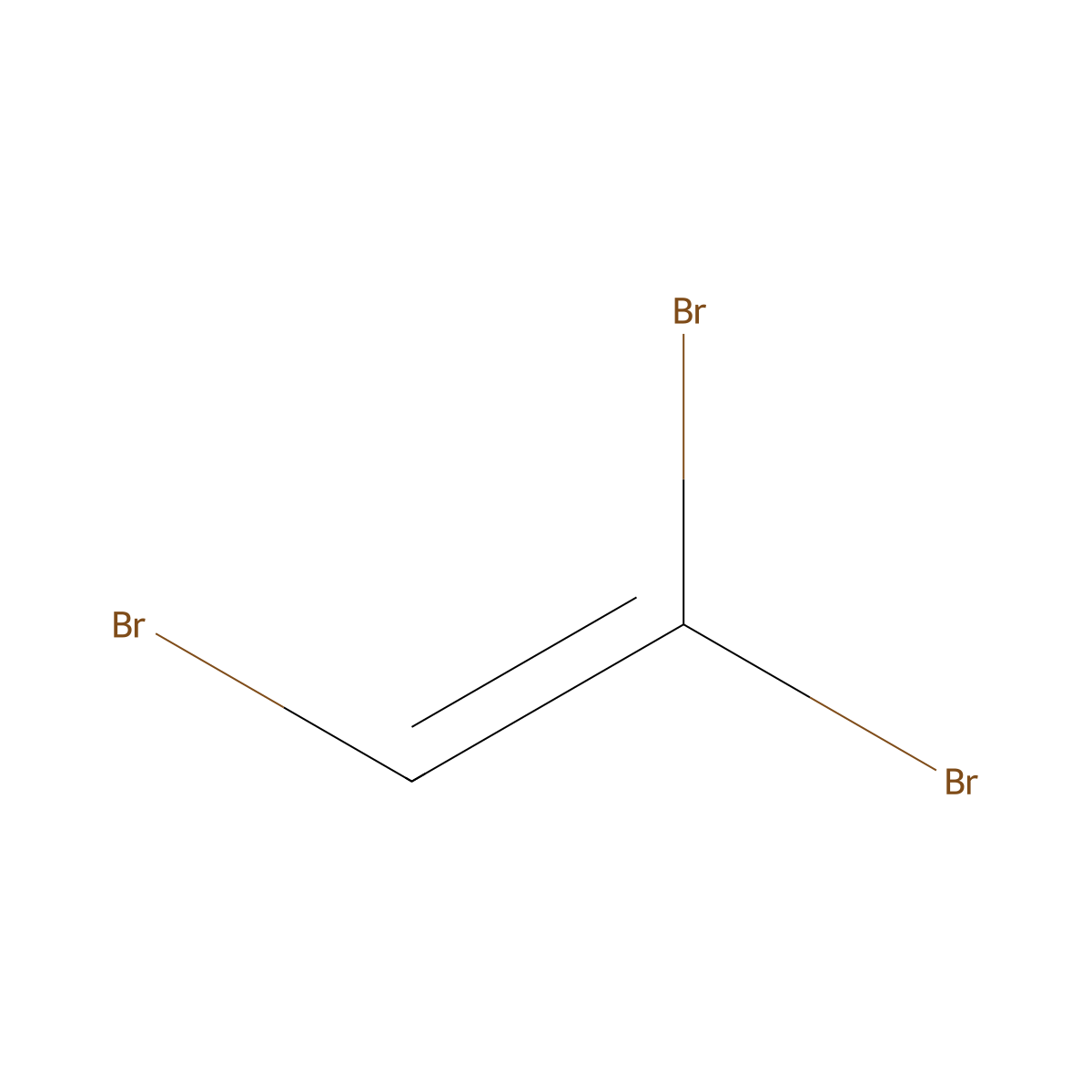 1,1,2-Tribromoethene molecular structure, CAS 598-16-3