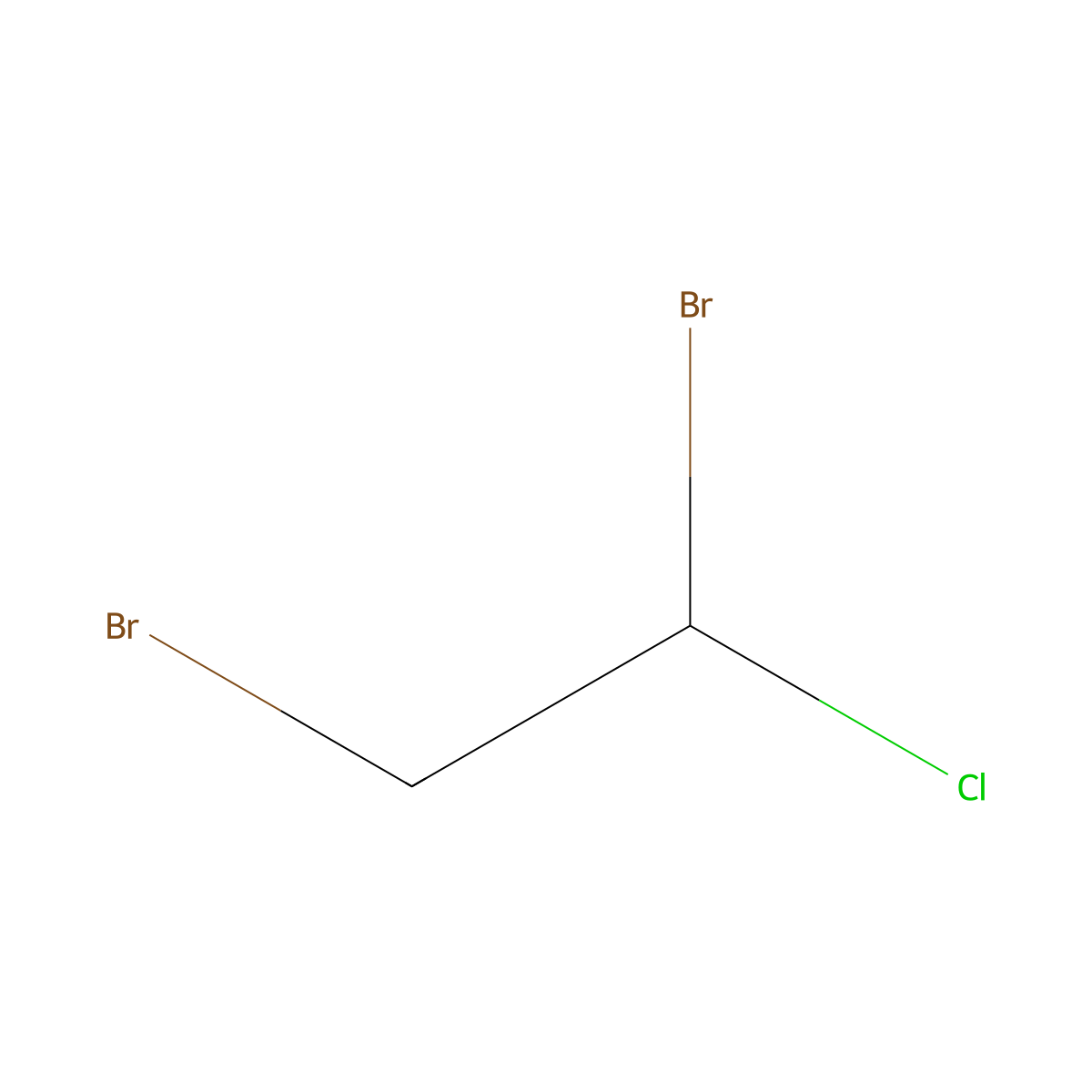 1,2-Dibromo-1-chloroethane molecular structure, CAS 598-20-9
