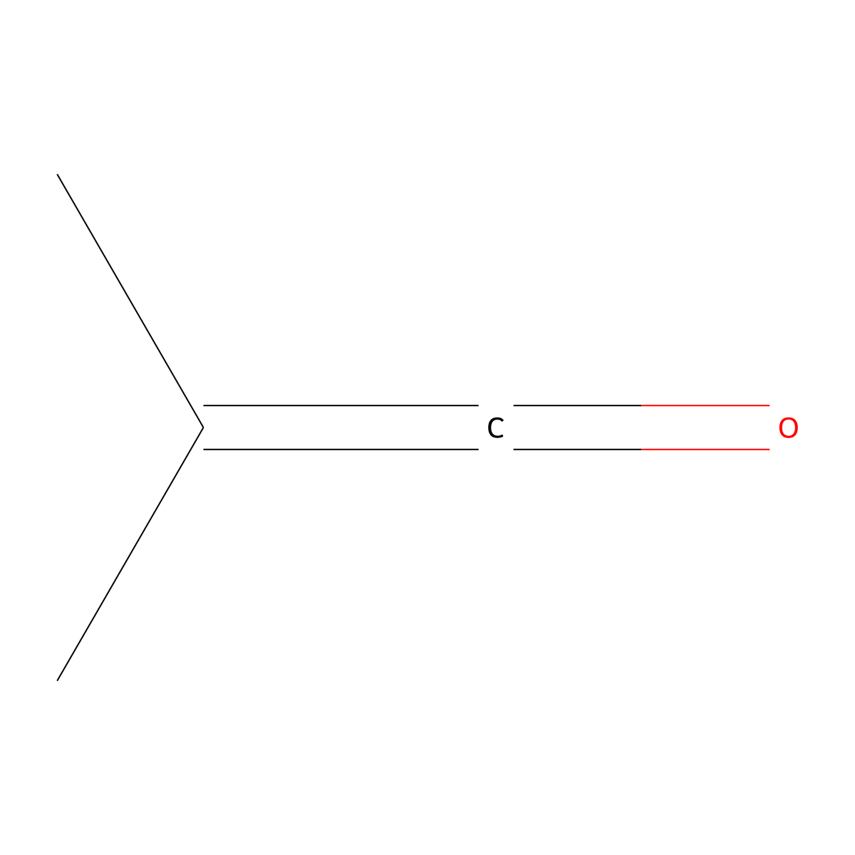 1-Propen-1-one, 2-methyl- molecular structure, CAS 598-26-5