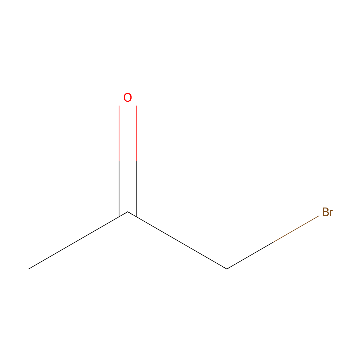 Bromoacetone molecular structure, CAS 598-31-2