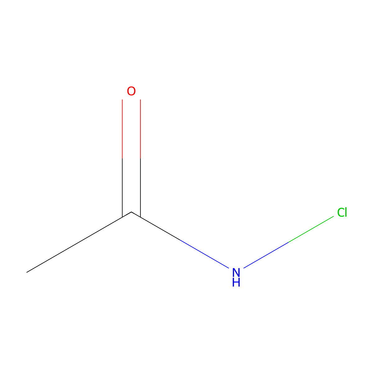 Acetamide, N-chloro- molecular structure, CAS 598-49-2
