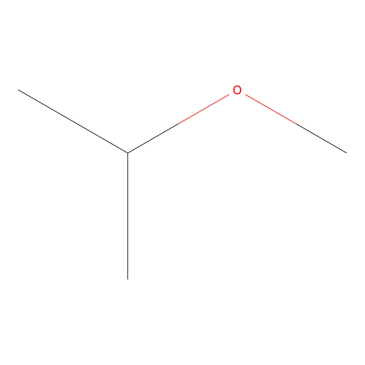 2-Methoxypropane molecular structure, CAS 598-53-8