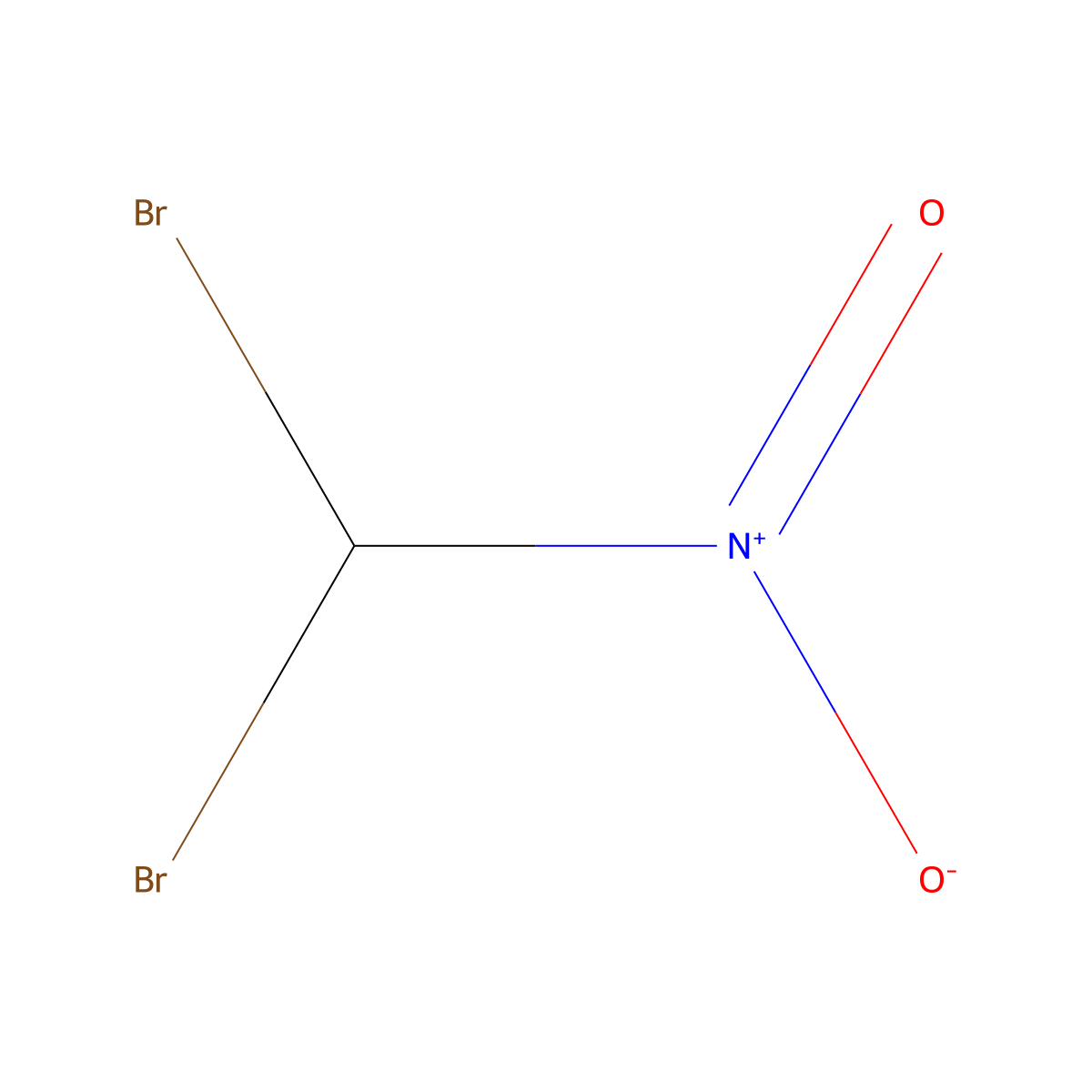 Dibromonitromethane molecular structure, CAS 598-91-4