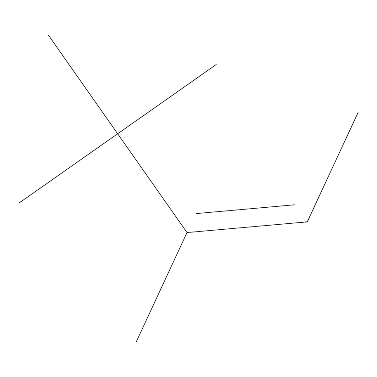 3,4,4-Trimethyl-2-pentene molecular structure, CAS 598-96-9