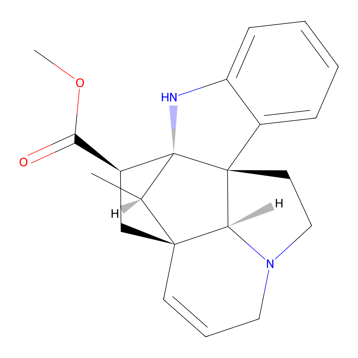 Vindolinine molecular structure, CAS 5980-02-9