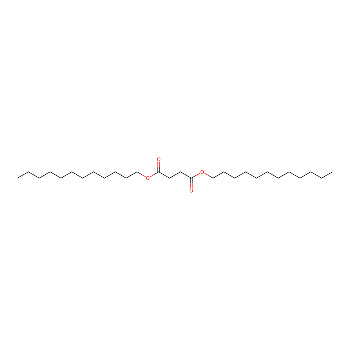 1,4-Didodecyl butanedioate molecular structure, CAS 5980-15-4