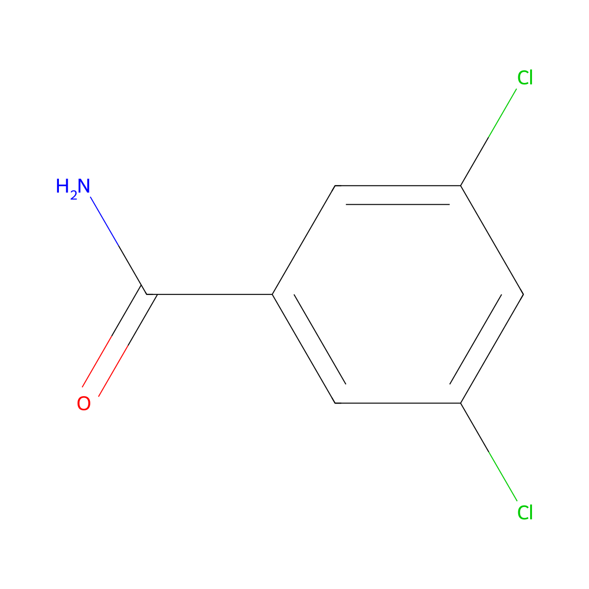 3,5-Dichlorobenzamide molecular structure, CAS 5980-23-4