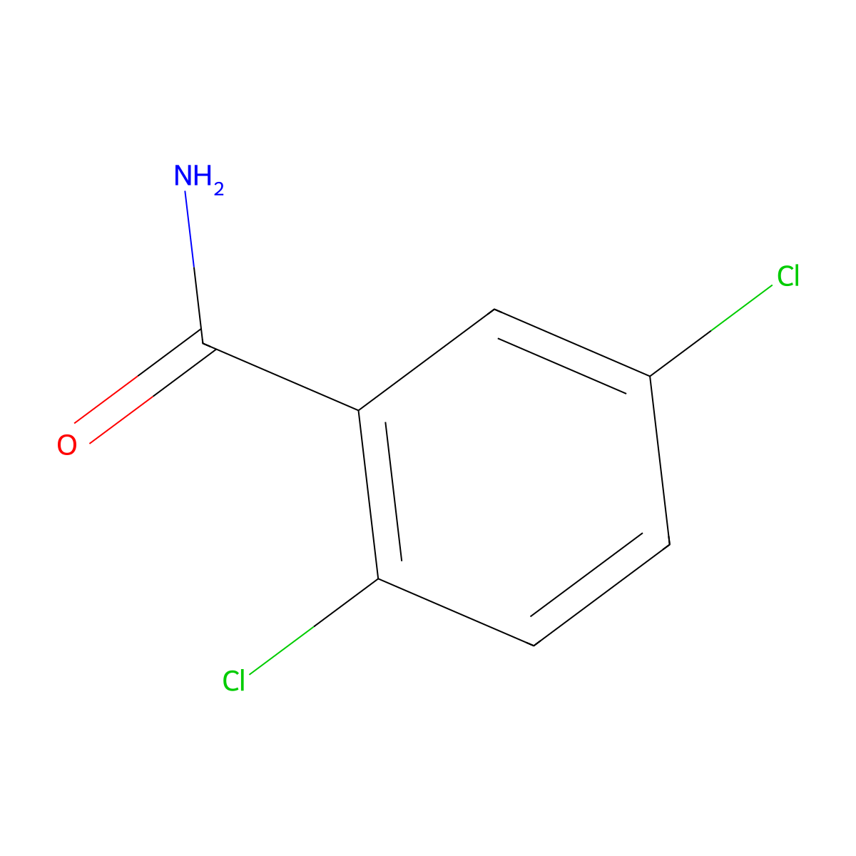 2,5-Dichlorobenzamide molecular structure, CAS 5980-26-7