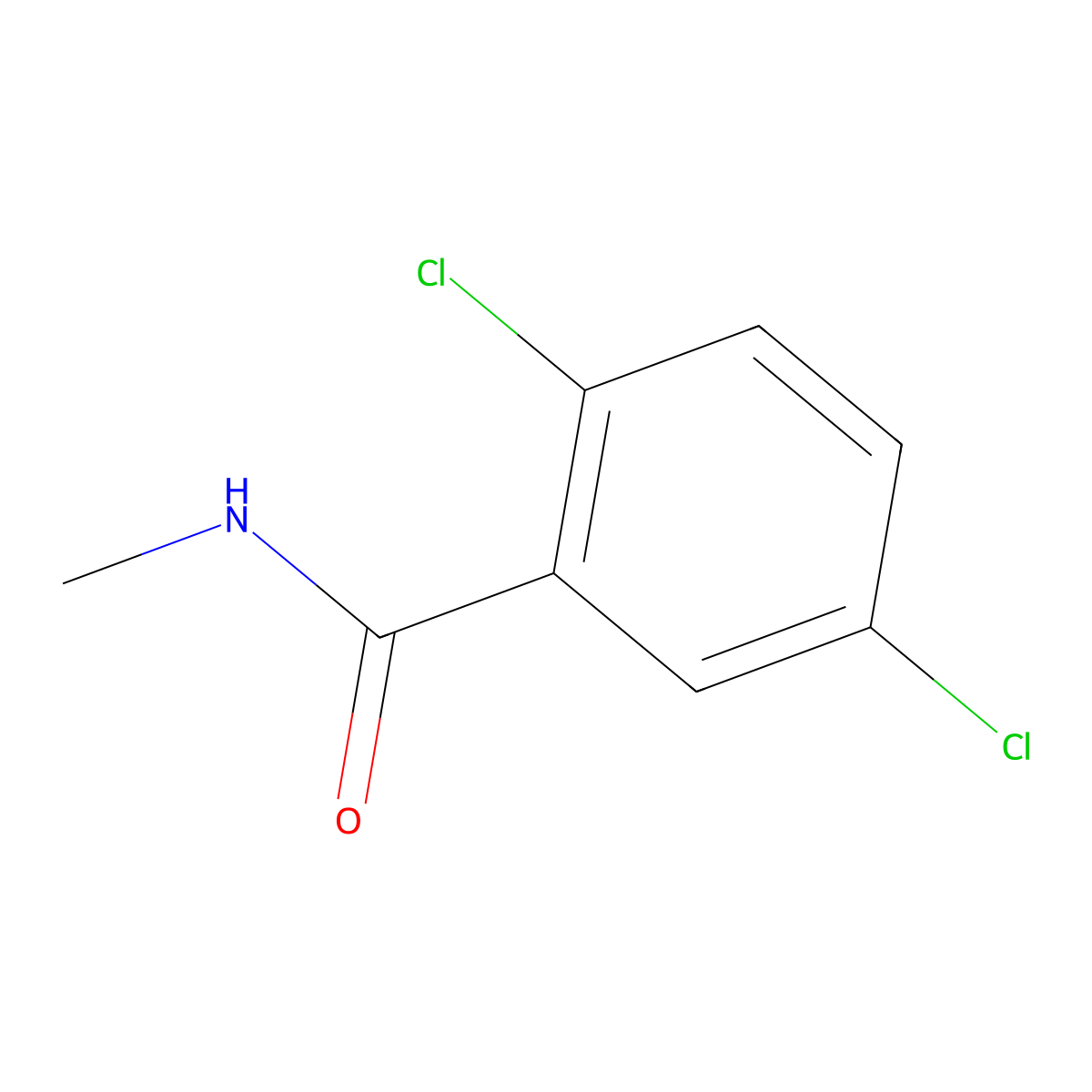 2,5-dichloro-N-methylbenzamide molecular structure, CAS 5980-27-8