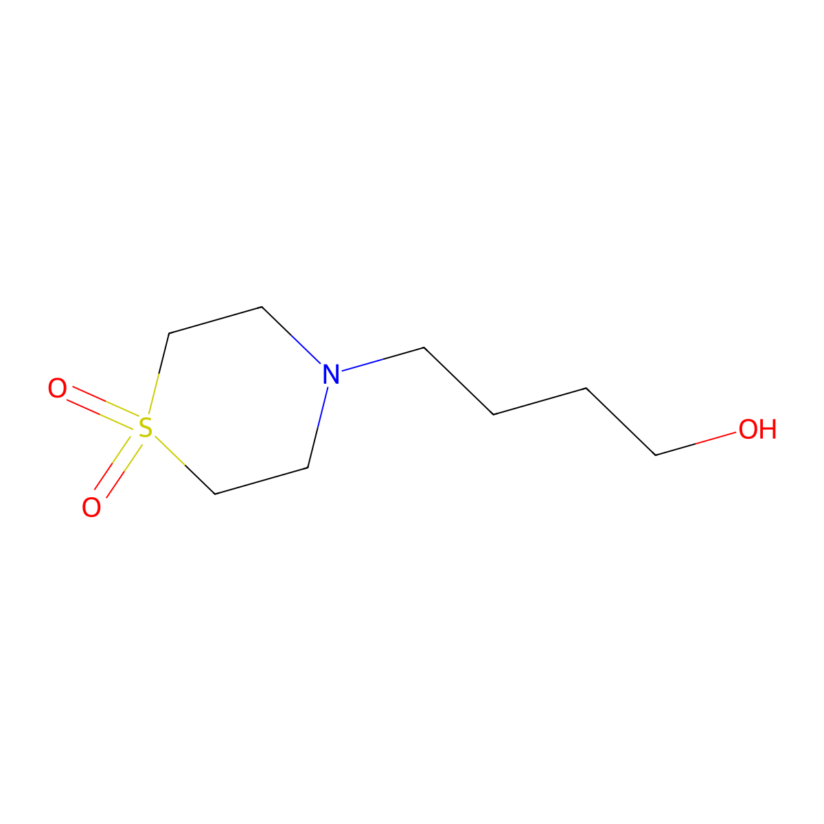 4-(4-Hydroxybutyl)thiomorpholine 1,1-Dioxide molecular structure, CAS 59801-41-1