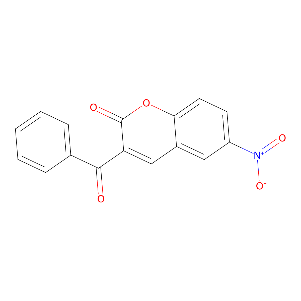 3-benzoyl-6-nitro-2H-chromen-2-one molecular structure, CAS 59803-33-7