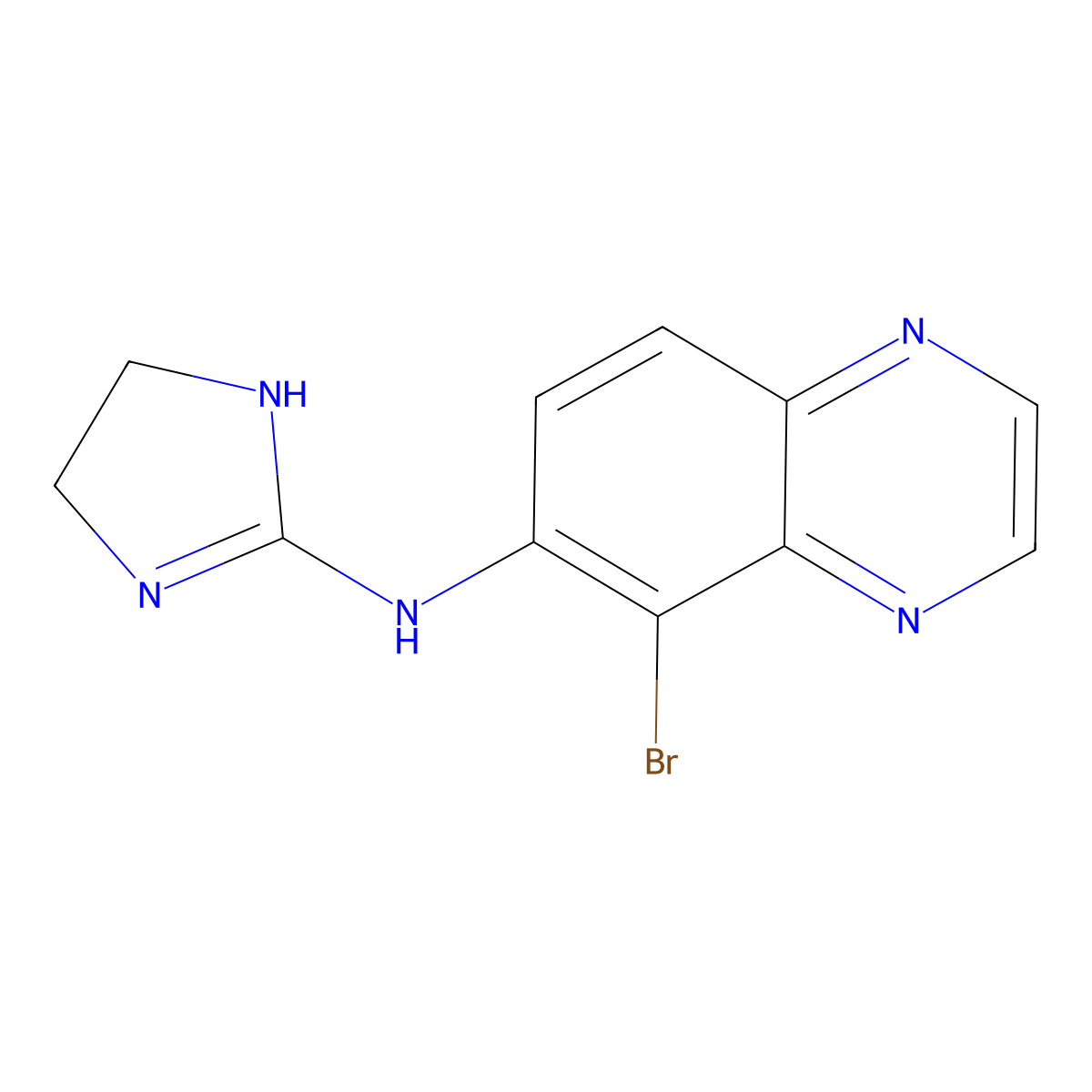 Brimonidine molecular structure, CAS 59803-98-4