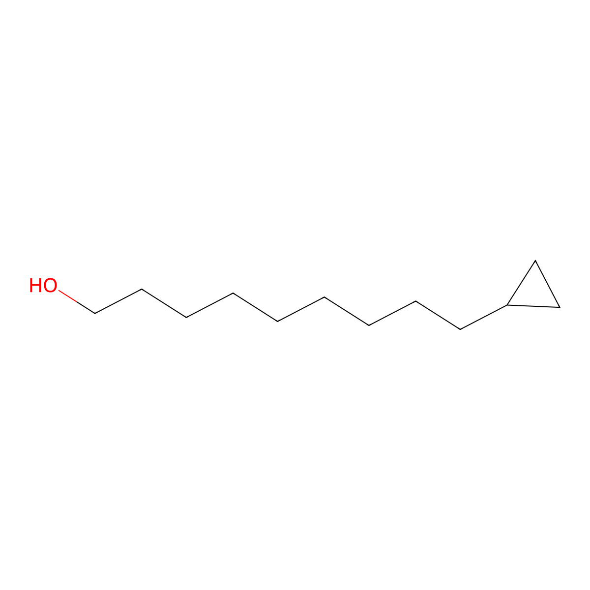 9-Cyclopropylnonan-1-OL molecular structure, CAS 59807-43-1