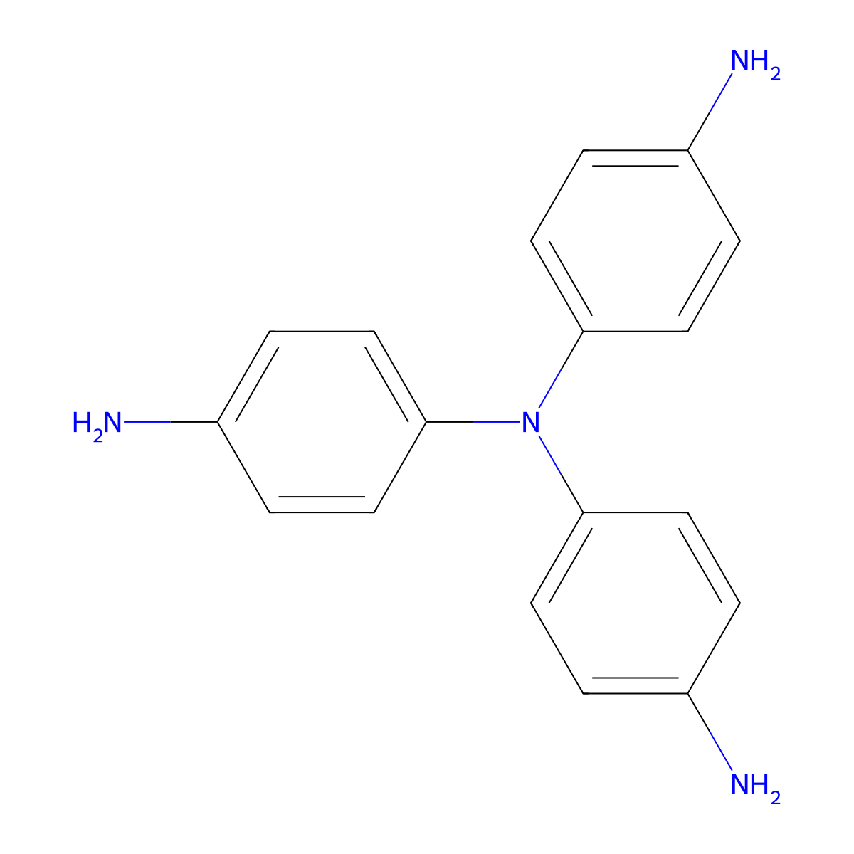 1,4-Benzenediamine, N1,N1-bis(4-aminophenyl)- molecular structure, CAS 5981-09-9