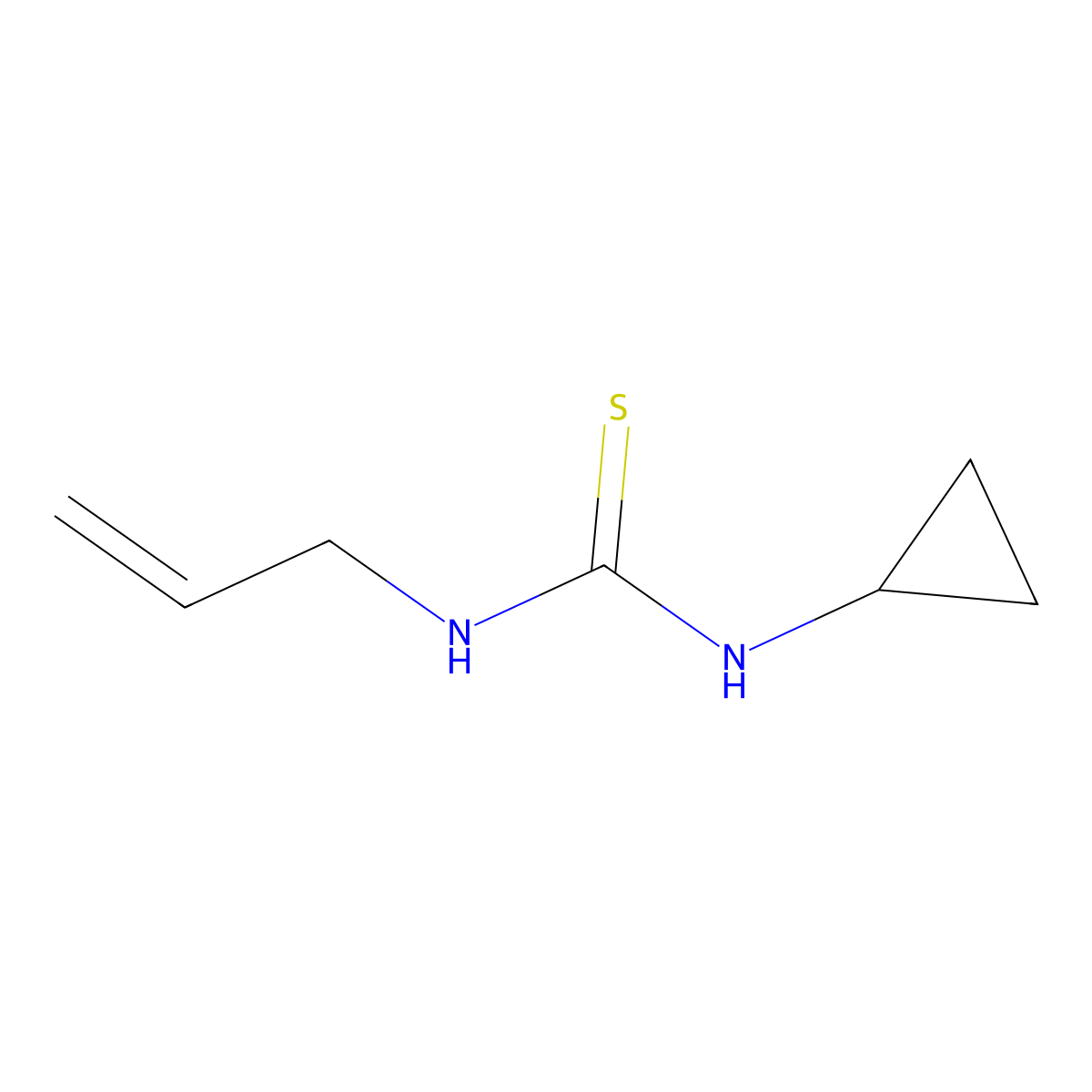 1-Allyl-3-cyclopropylthiourea molecular structure, CAS 59814-60-7