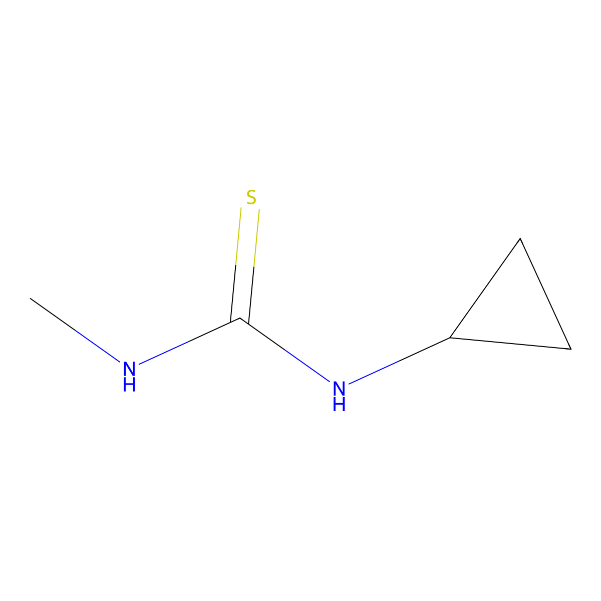 1-Cyclopropyl-3-methylthiourea molecular structure, CAS 59814-63-0