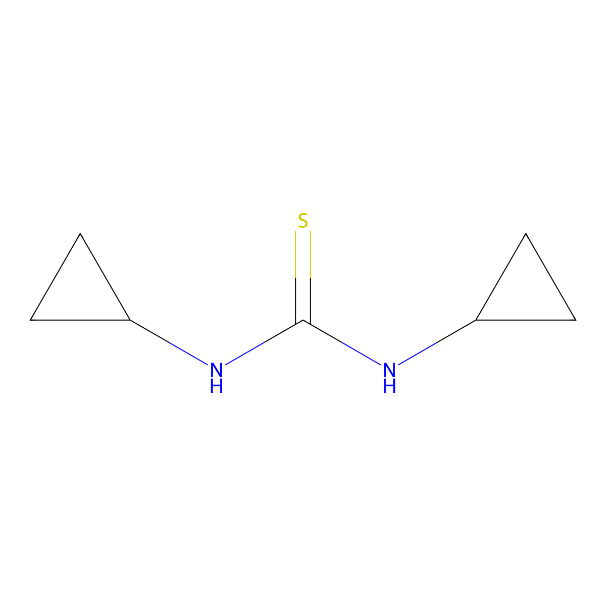 N,N'-Dicyclopropylthiourea molecular structure, CAS 59814-70-9