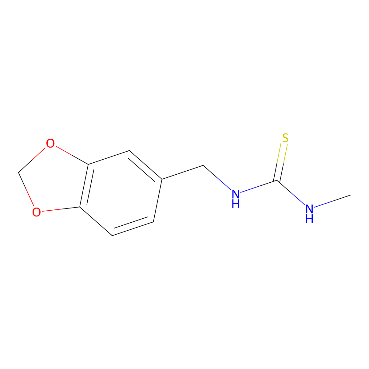 1-(1,3-Benzodioxol-5-ylmethyl)-3-methylthiourea molecular structure, CAS 59814-89-0
