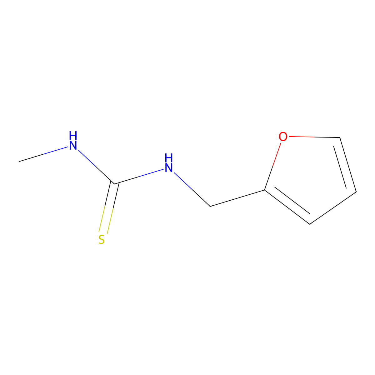 1-(Furan-2-ylmethyl)-3-methylthiourea molecular structure, CAS 59814-98-1