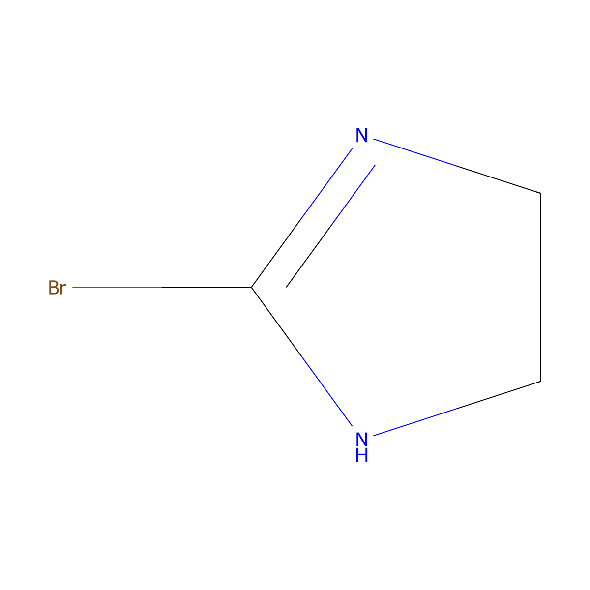 2-Bromo-4,5-dihydro-1H-imidazole molecular structure, CAS 59816-54-5