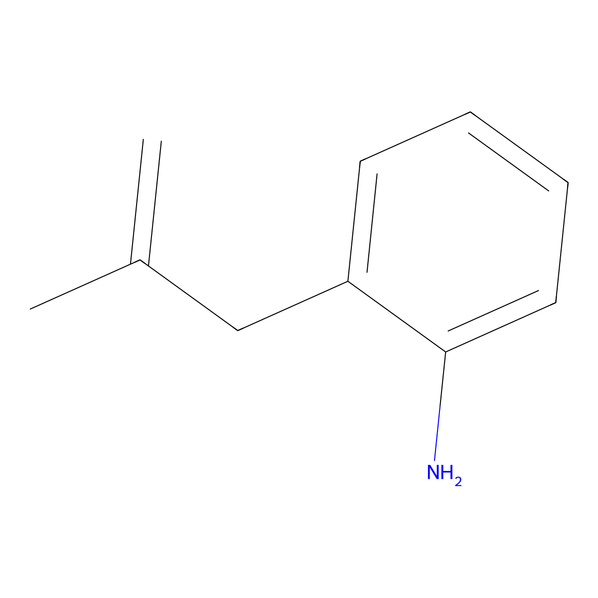 2-(2-Methylallyl)aniline molecular structure, CAS 59816-87-4