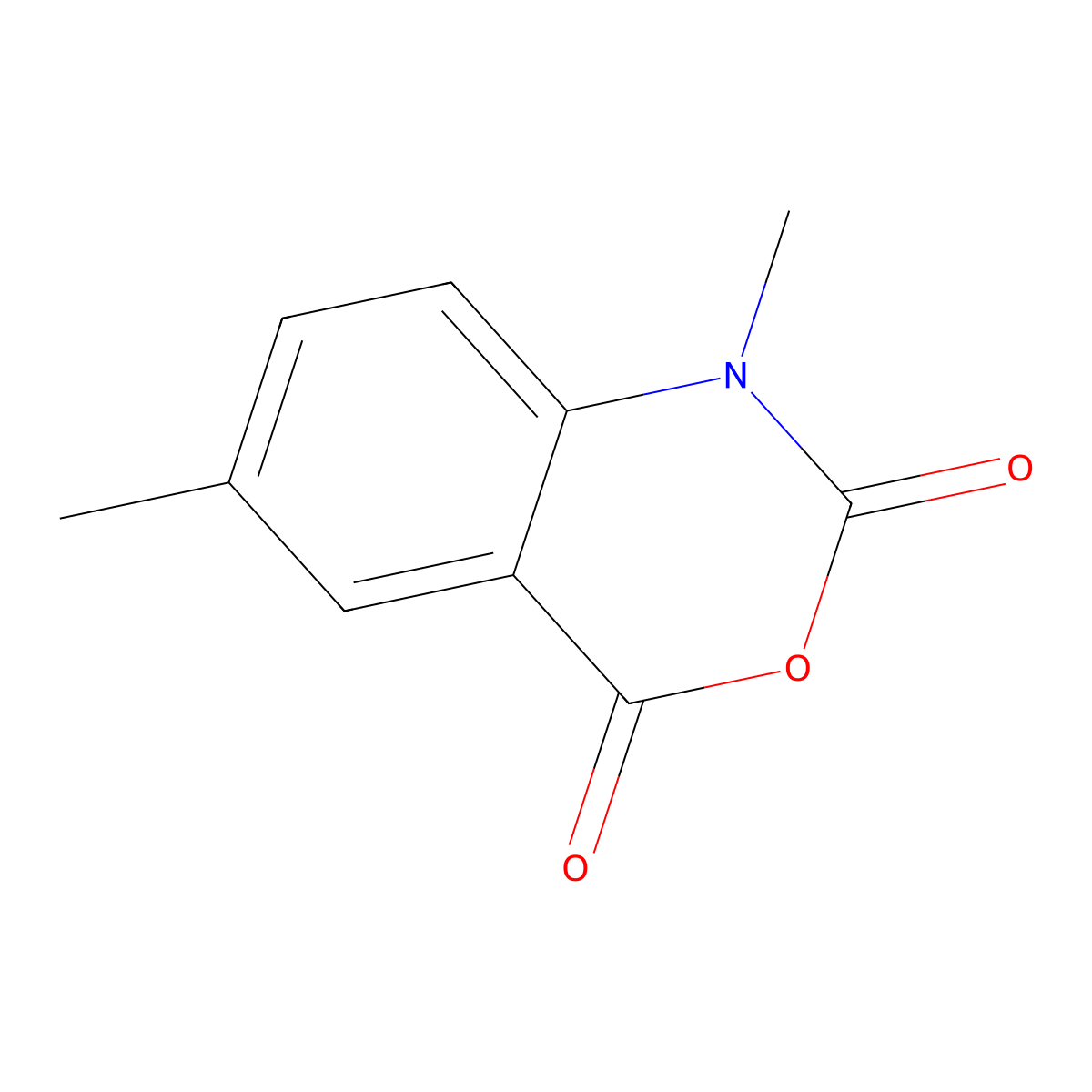 2H-3,1-Benzoxazine-2,4(1H)-dione, 1,6-dimethyl- molecular structure, CAS 59824-69-0