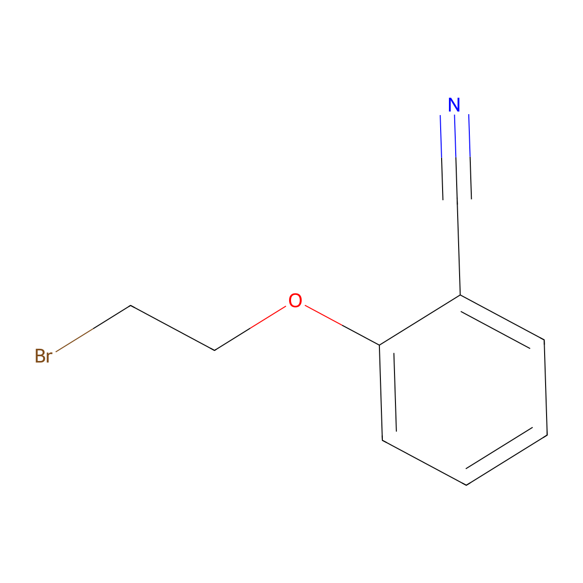 2-(2-Bromoethoxy)benzonitrile molecular structure, CAS 59825-56-8