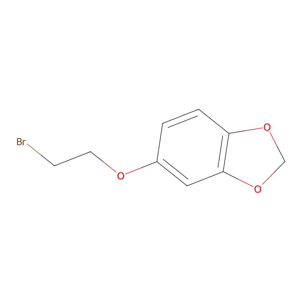 5-(2-Bromoethoxy)-2H-1,3-benzodioxole molecular structure, CAS 59825-75-1