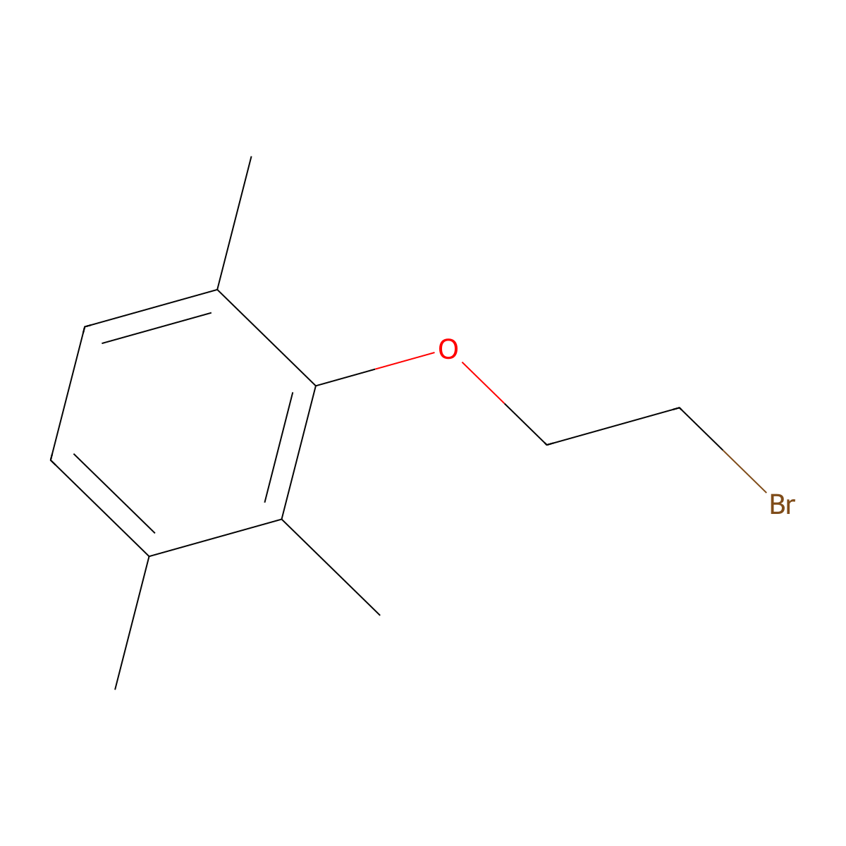 2-(2-Bromoethoxy)-1,3,4-trimethylbenzene molecular structure, CAS 59825-76-2