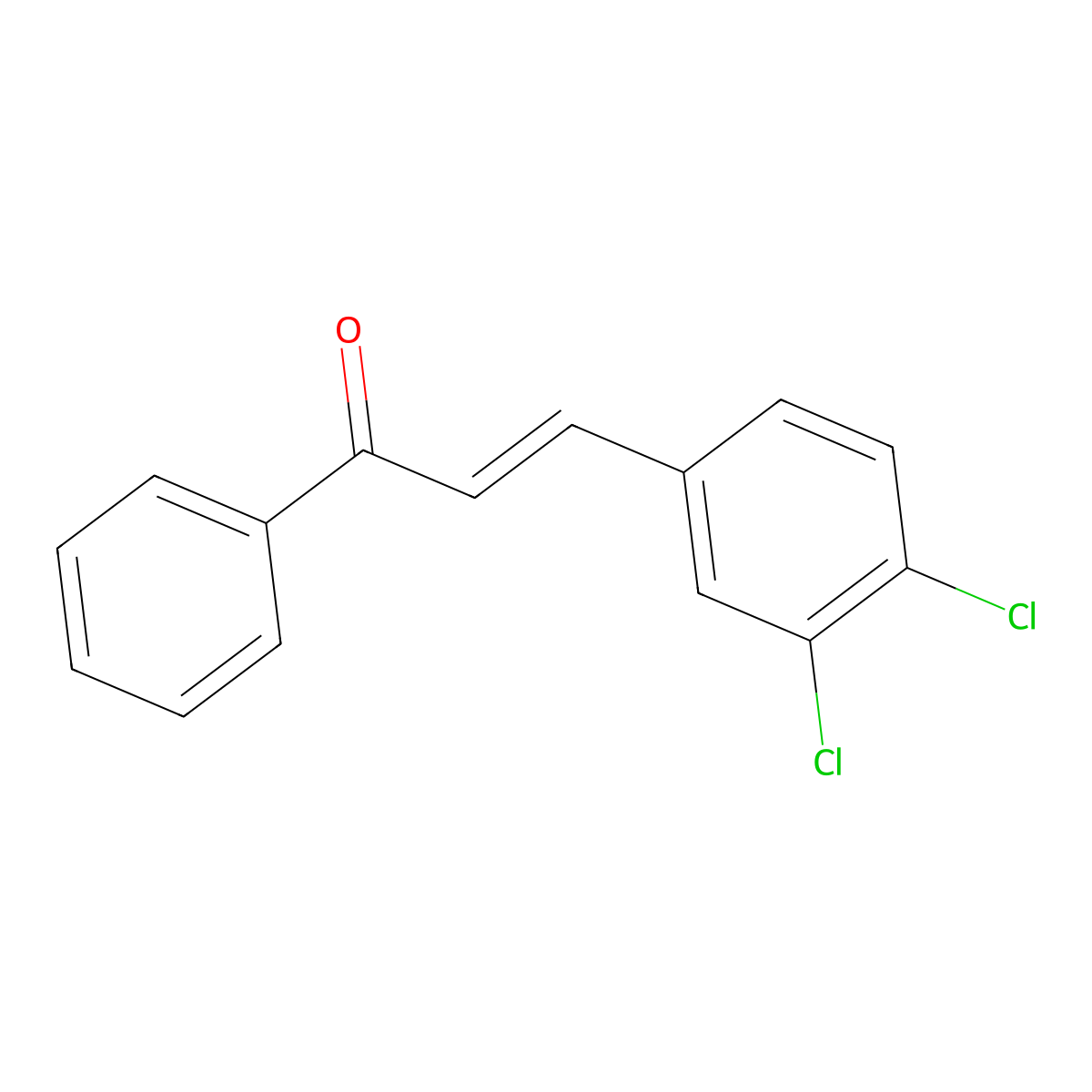 3,4-Dichlorochalcone molecular structure, CAS 59826-45-8