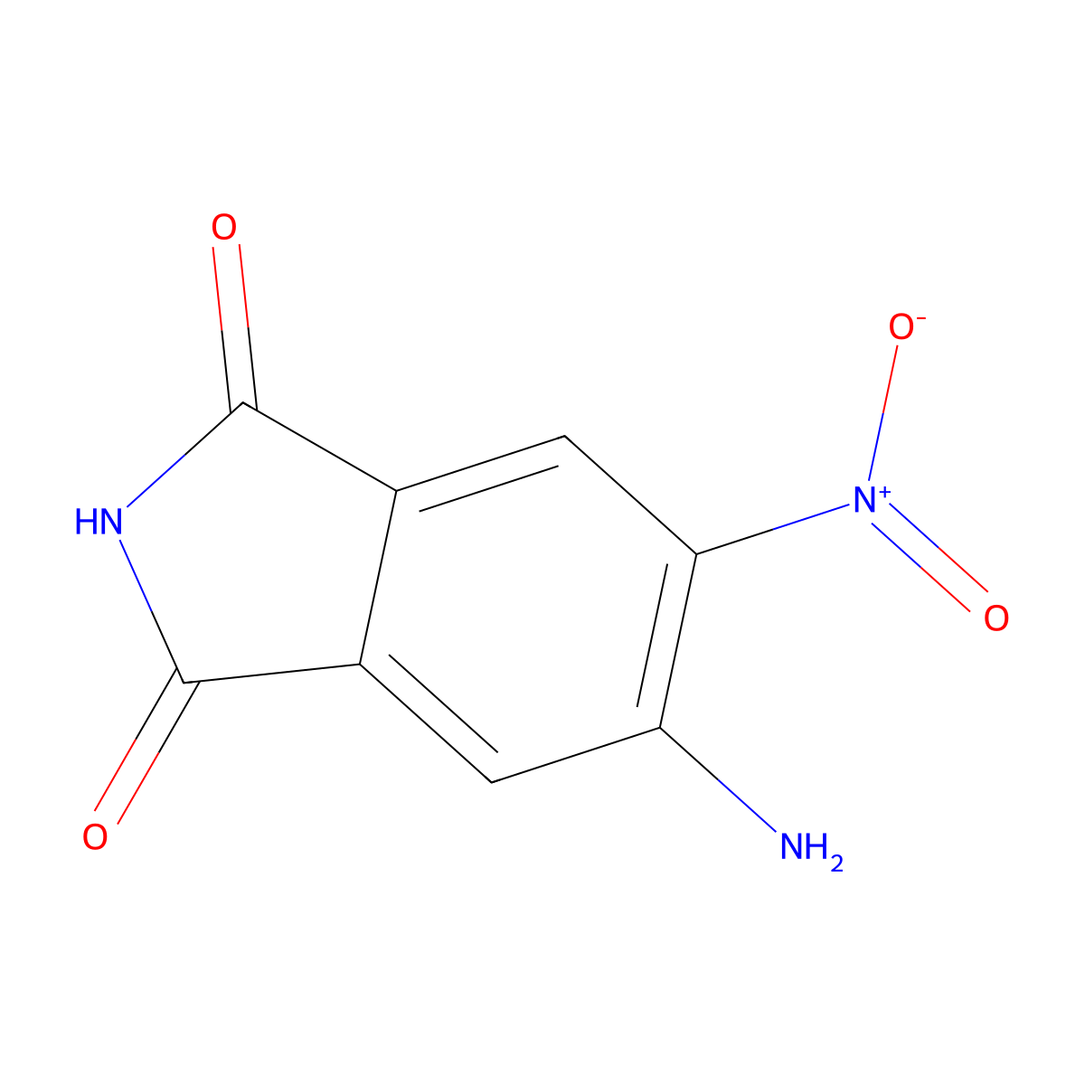 5-Amino-6-nitro-1H-isoindole-1,3(2H)-dione molecular structure, CAS 59827-85-9