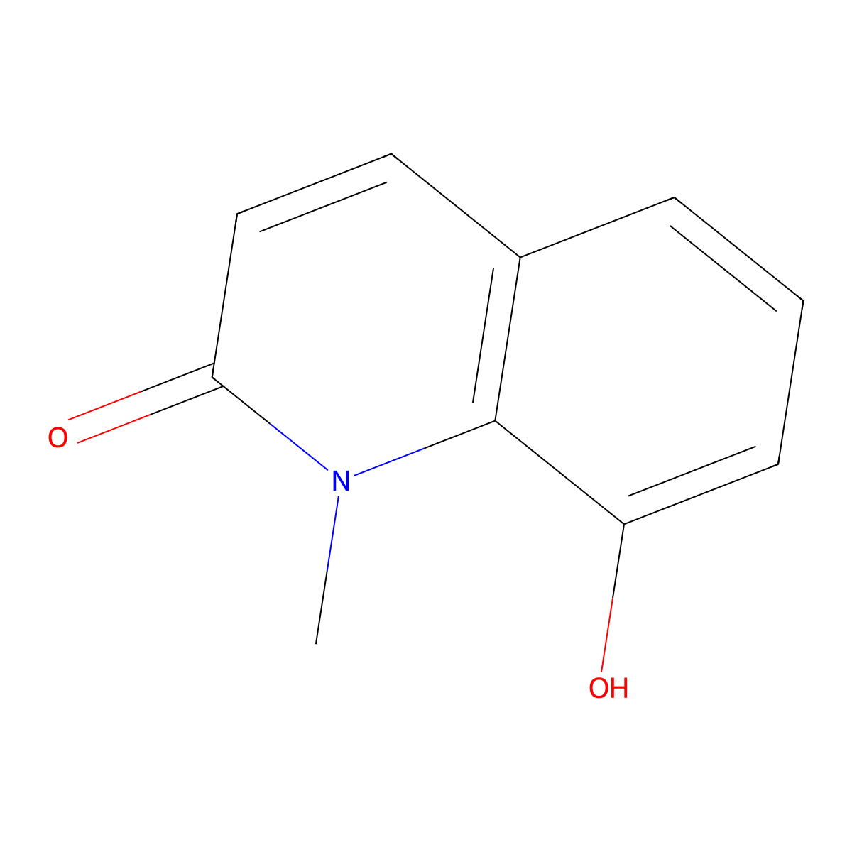 8-Hydroxy-1-methylquinolin-2(1H)-one molecular structure, CAS 59828-11-4