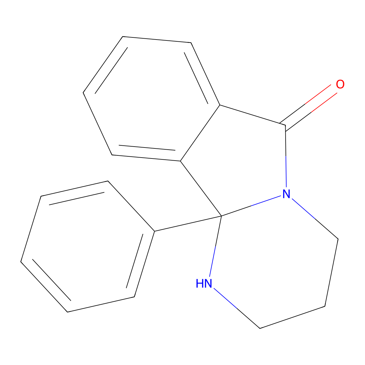 1,2,3,4,6,10B-Hexahydro-10B-phenylpyrimido(2,1-A)isoindol-6-one molecular structure, CAS 5983-52-8
