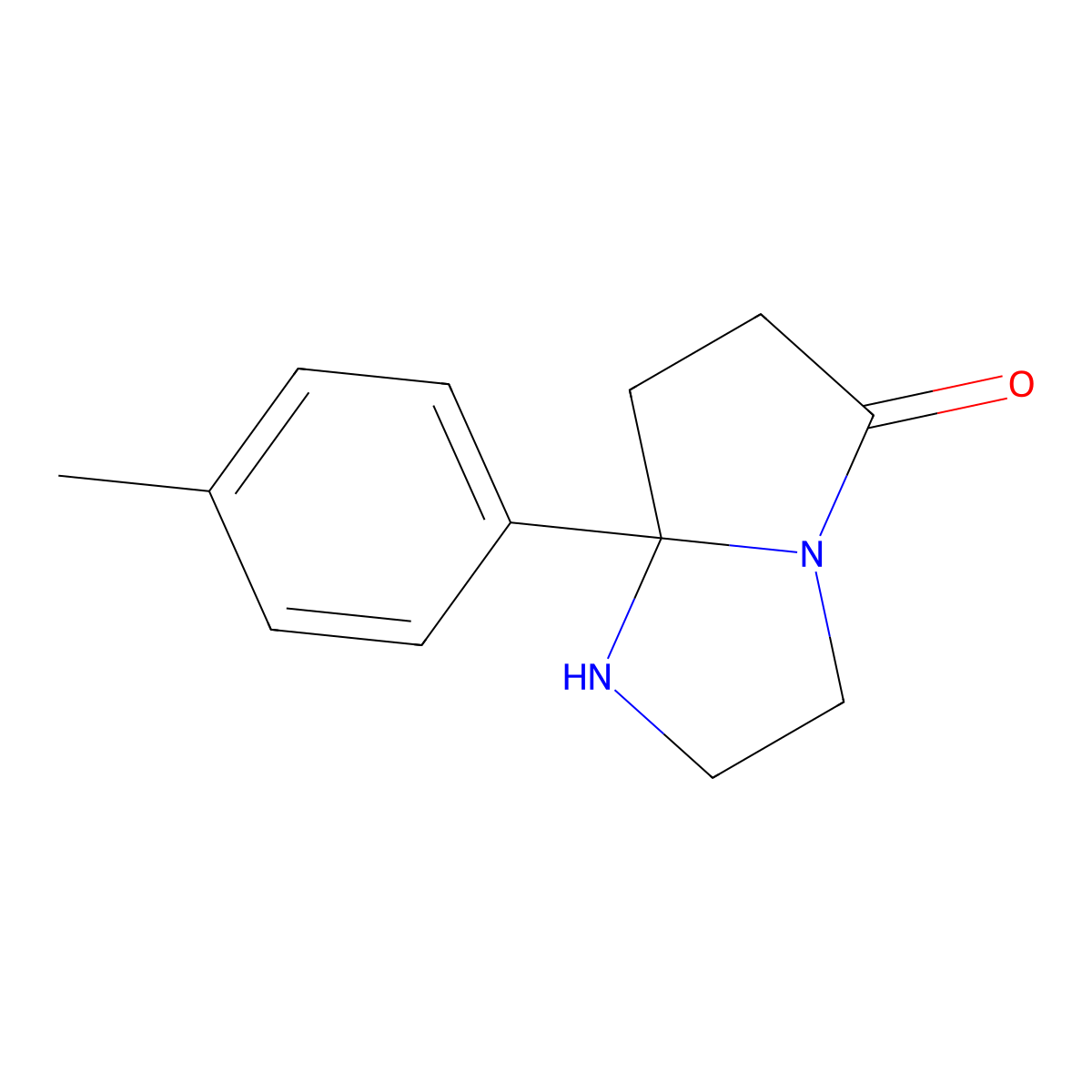 5-(p-Tolyl)-1,4-diazabicyclo[3.3.0]octan-8-one molecular structure, CAS 5983-77-7