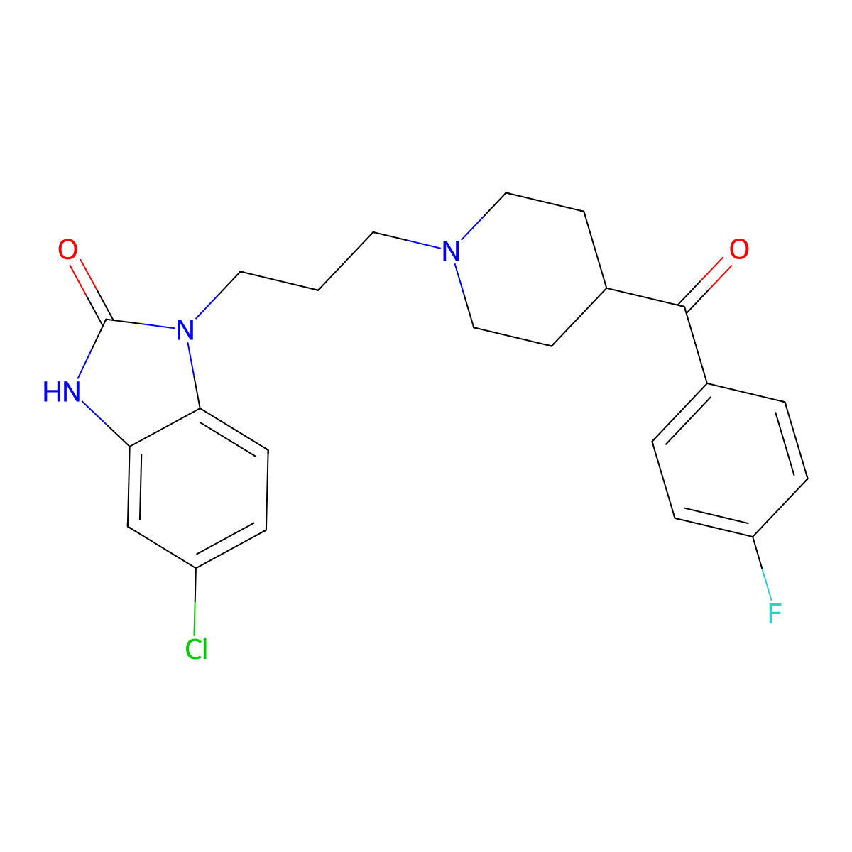 Milenperone molecular structure, CAS 59831-64-0