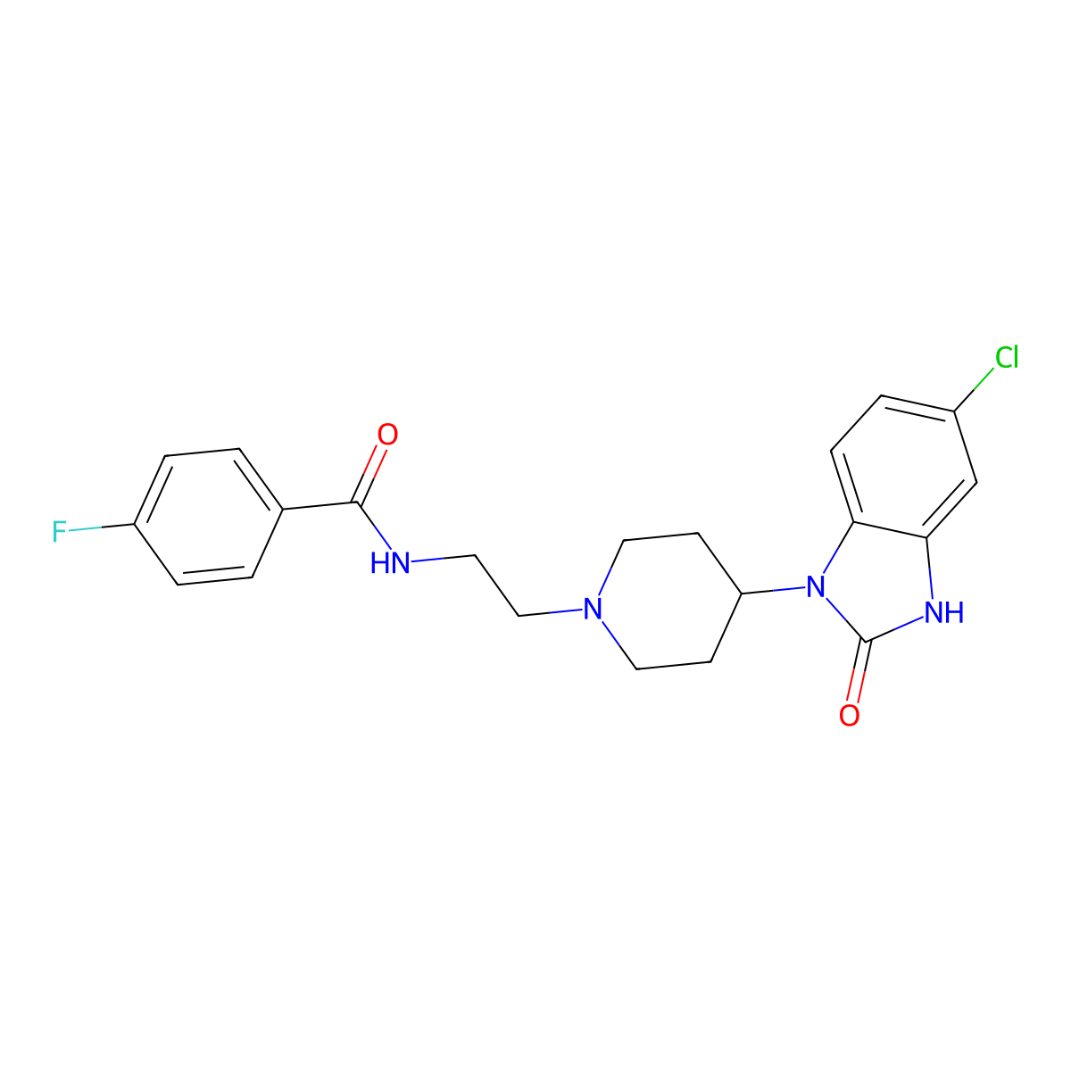 Halopemide molecular structure, CAS 59831-65-1