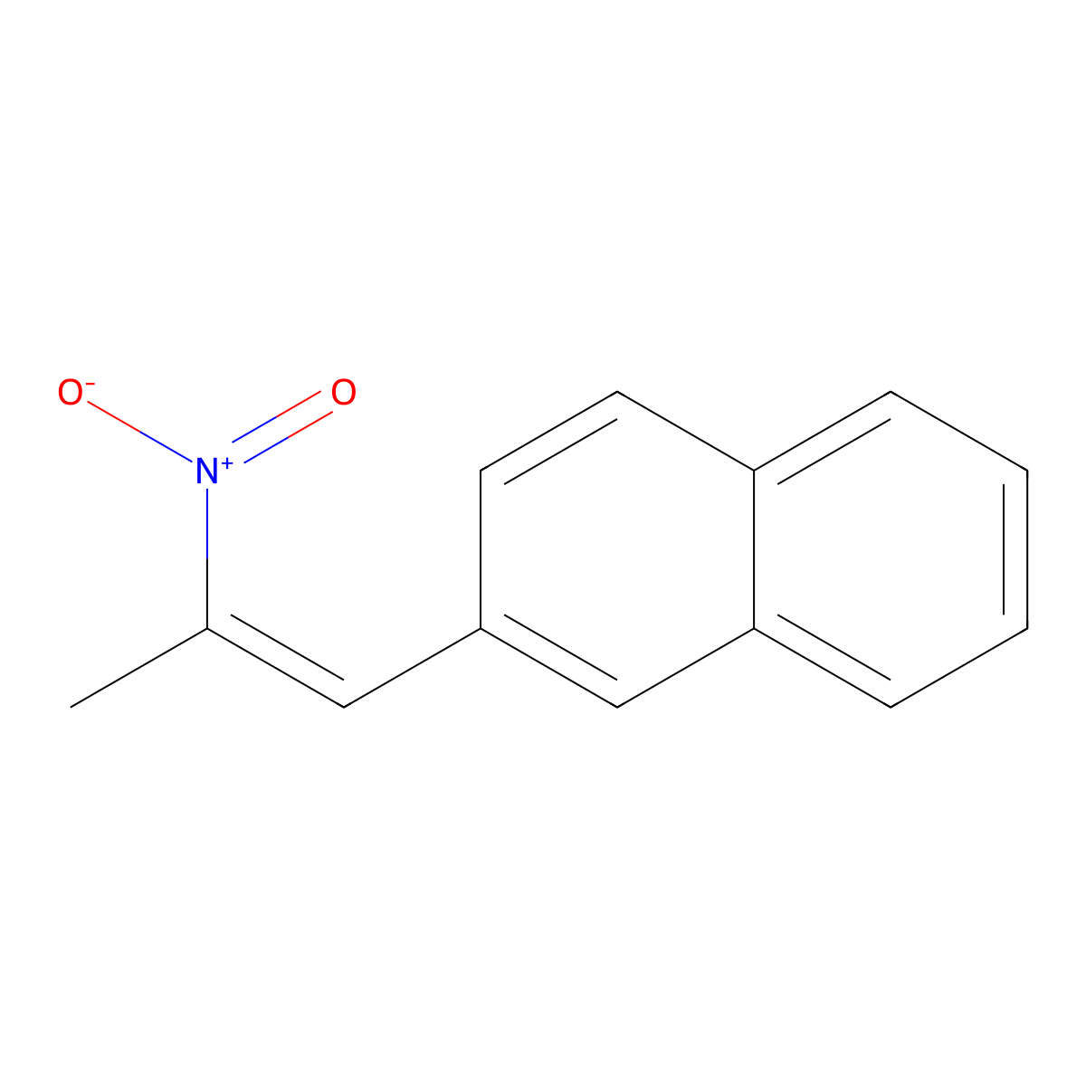 2-(2-Nitroprop-1-enyl)naphthalene molecular structure, CAS 59832-12-1