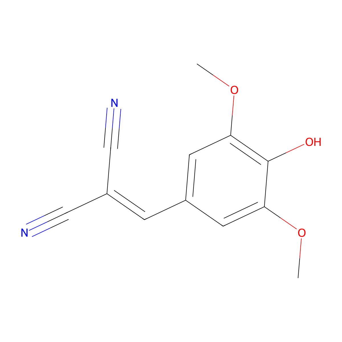 2-[(4-Hydroxy-3,5-dimethoxyphenyl)methylidene]propanedinitrile molecular structure, CAS 59832-13-2